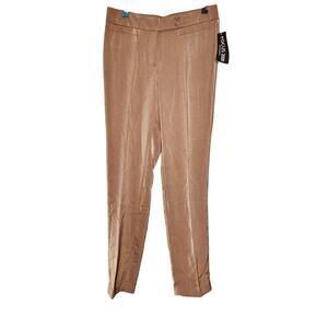 Focus 2000 womens size 8 31 X 32 dress pants camel color mid-rise